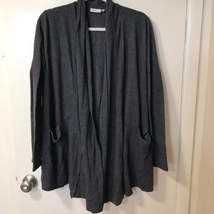 Logo blackberry gray cardigan